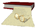 Pausa dalla lettura: libro e occhiali